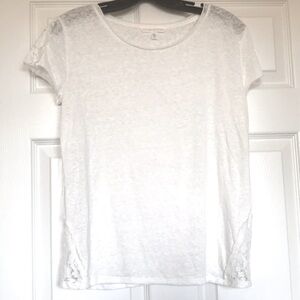 NWOT Size S Victoria’s Secret White Lace Angel Tee